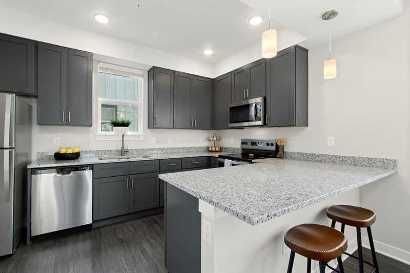 BirdWhistle Affordable Housing Interior Kitchen