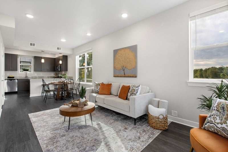 BirdWhistle Affordable Housing Interior Living Room